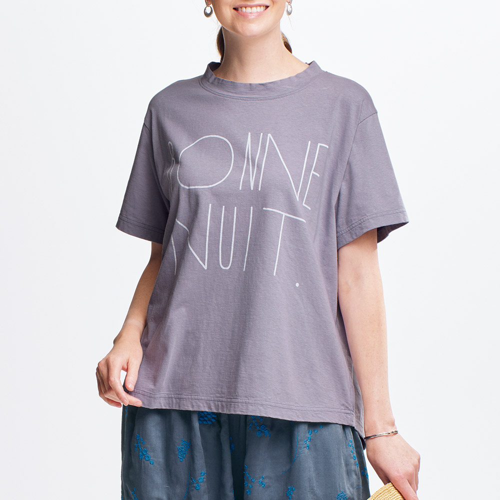 ラフィ天竺プリントTシャツ／2色セット