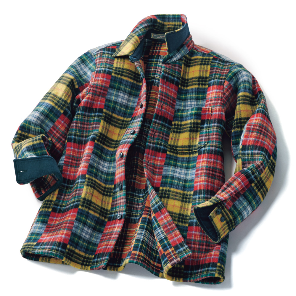 風通織り・オリジナルマルチチェックシャツ