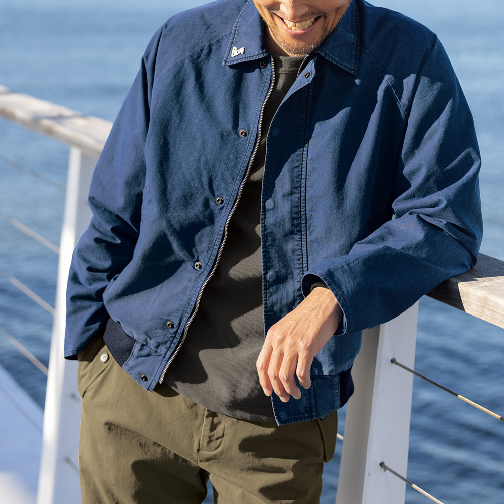 ヘンプ混サーフニット長袖Tシャツ