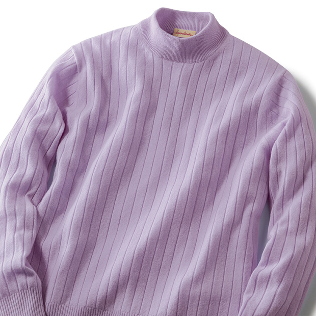 洗えるカシミヤの軽やかセーター