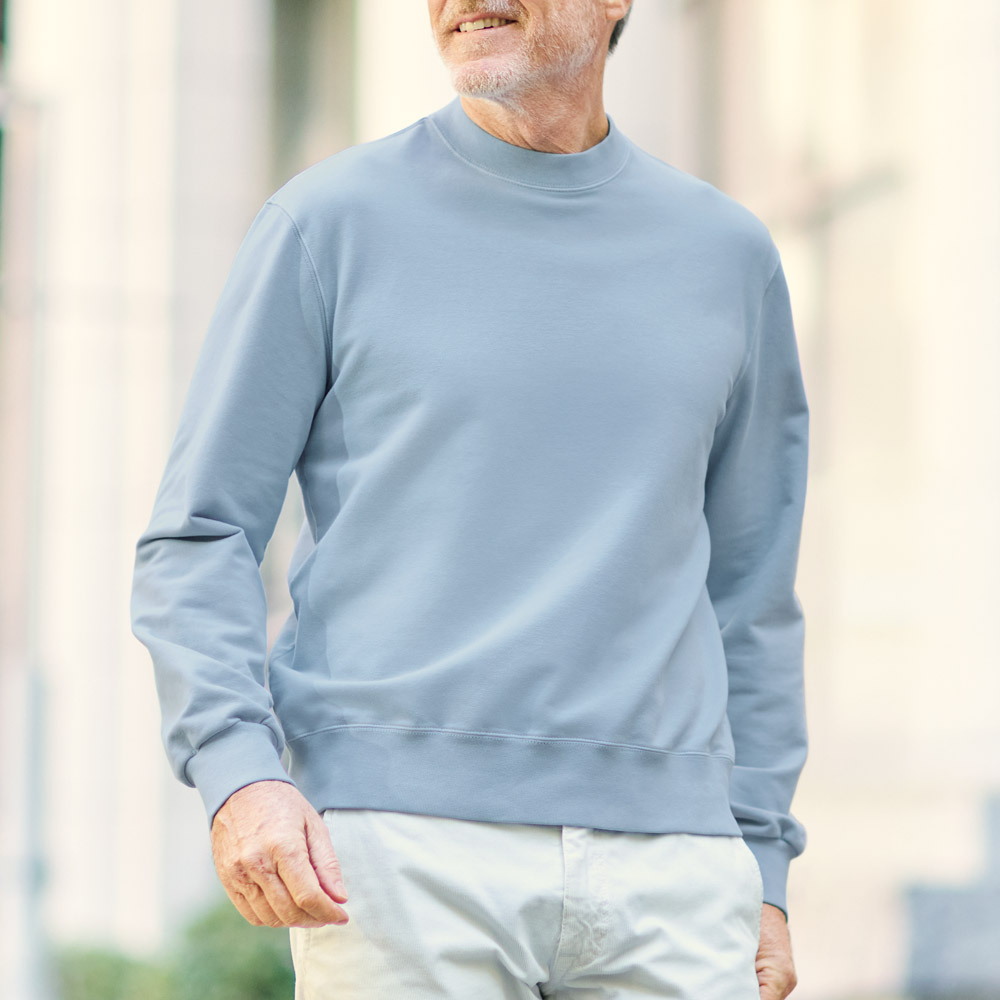 コットン混スウェットシャツ