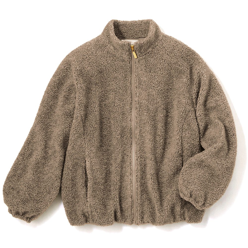 ウール混ボアブルゾン