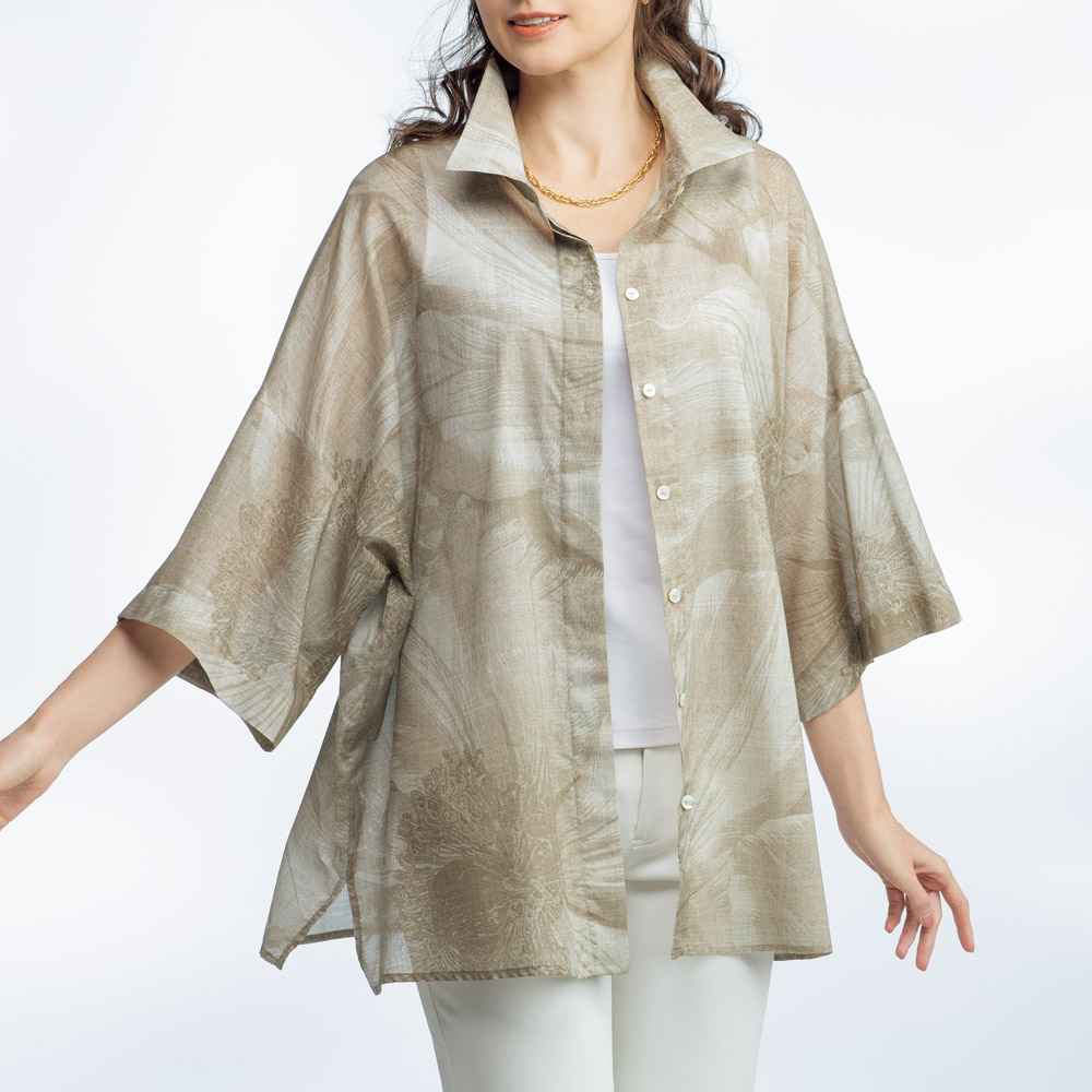 コットンシアーシャツ