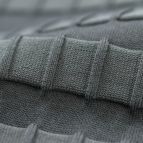 コットン混ニットプルオーバー