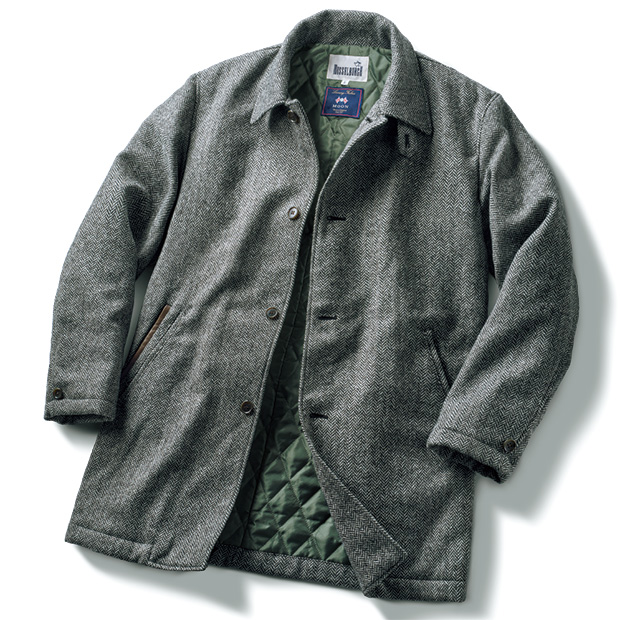 英国ツイード・中わたコート