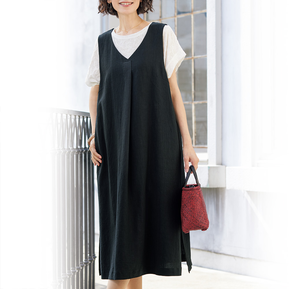 レーシーニットのフレンチTシャツ