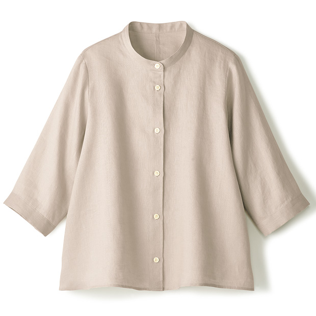 リネンシャツブラウス