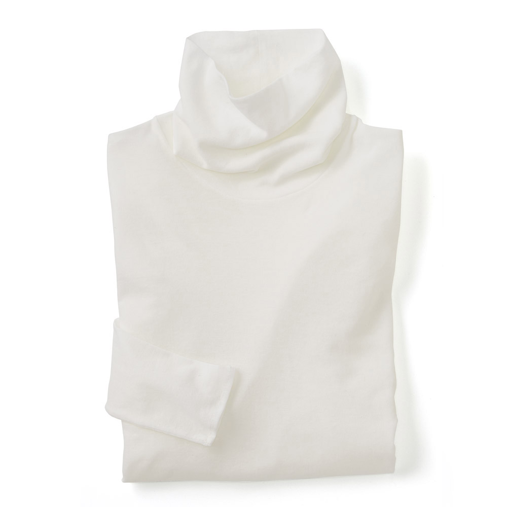 シアーコットン･タートルネックプルオーバー