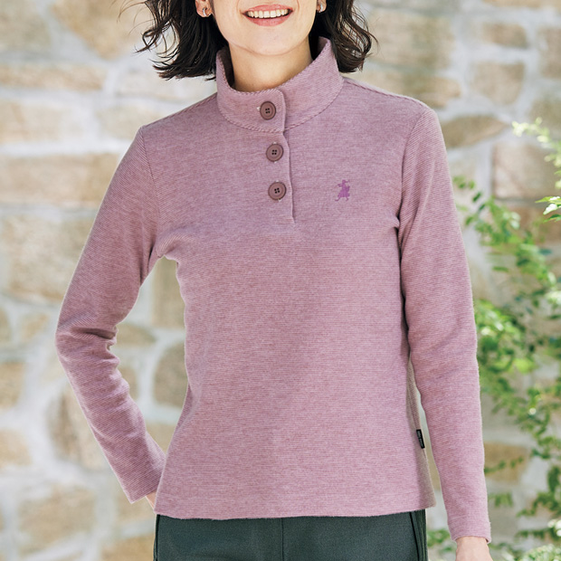 ベルエリ起毛Tシャツ