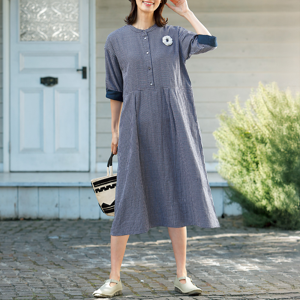 ダブルガーゼワンピース