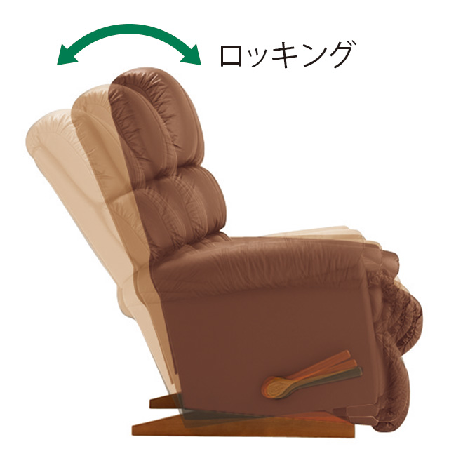 フットレスト付ロッキングリクライナー／設置･梱包配送料込み