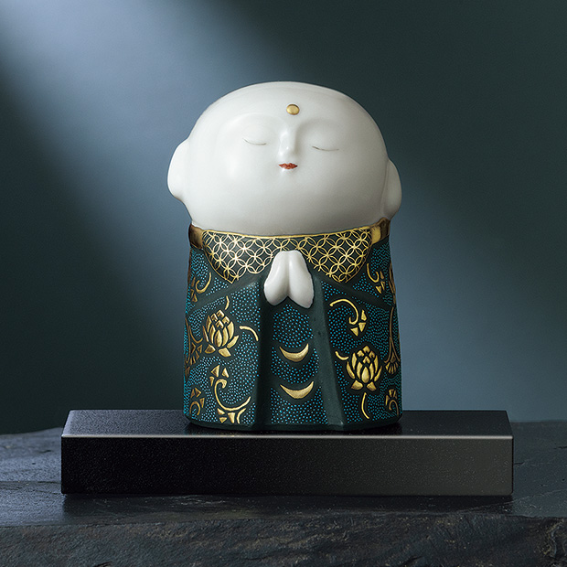 地蔵尊／渦打青粒盛金蓮華唐草文