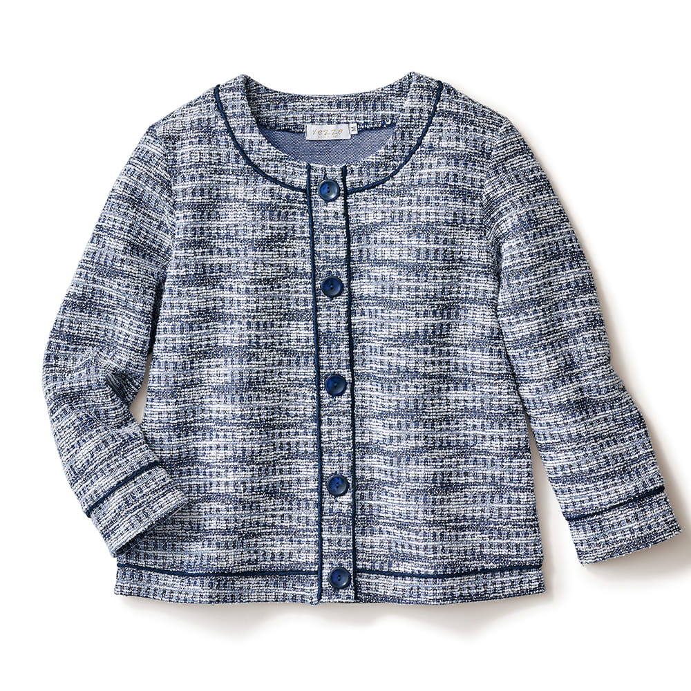 ツイードノーカラージャケット