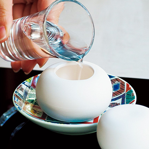 鏡餅型陶器の加湿器