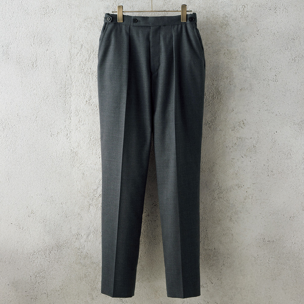 ウール混ストレッチテーパードパンツ/当社限定モデル