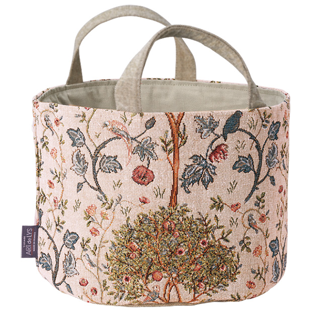 ゴブラン織インテリアバスケット大