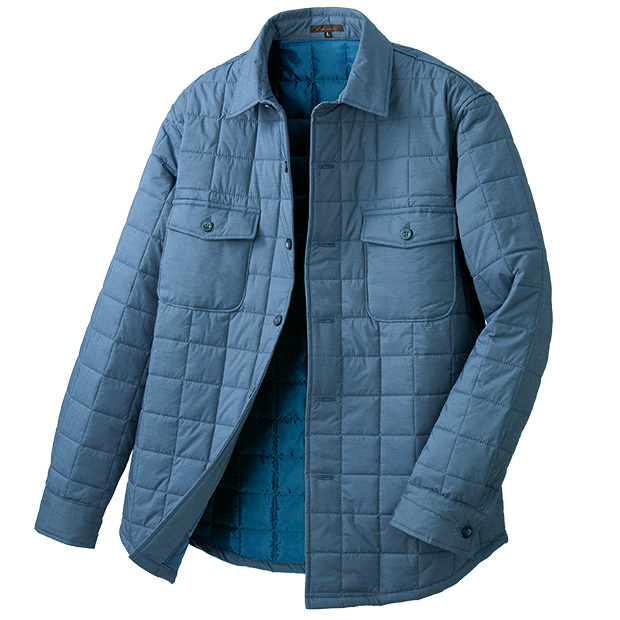 防風撥水･キルティングシャツブルゾン