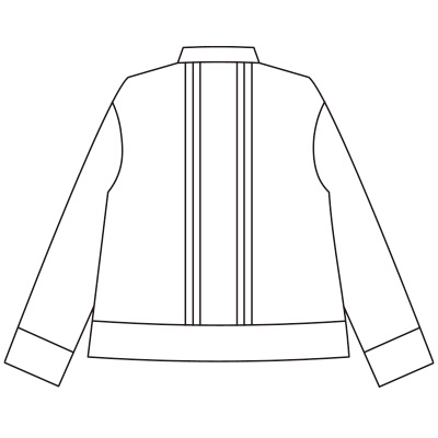 レース使いチェックブラウス