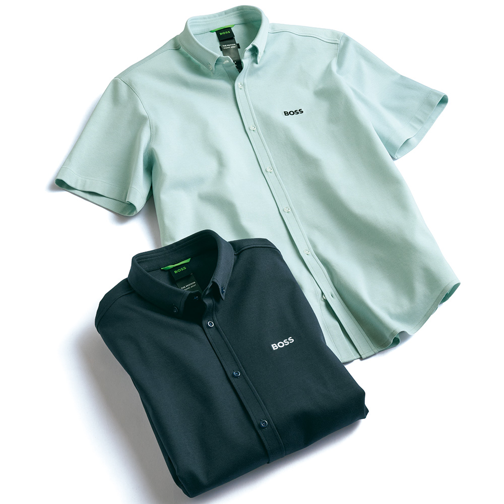 コットンジャージーB.D.シャツ