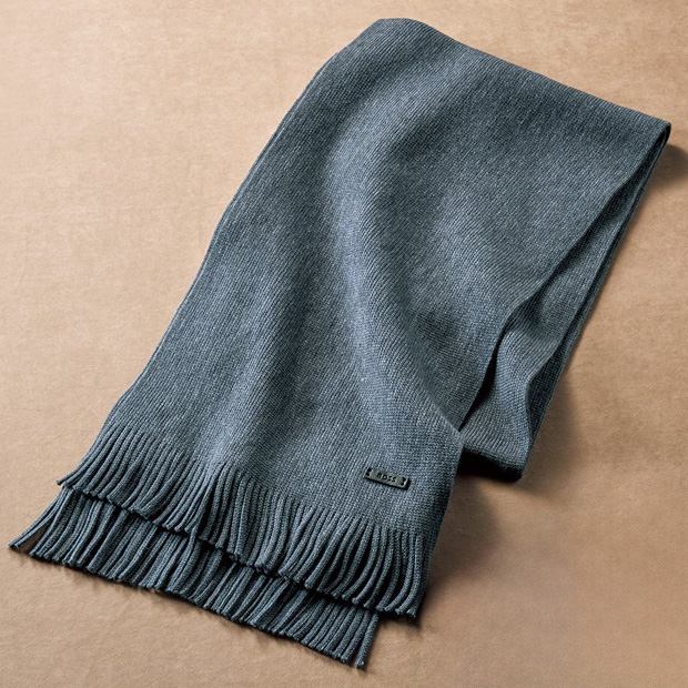 バージンウールニットマフラー