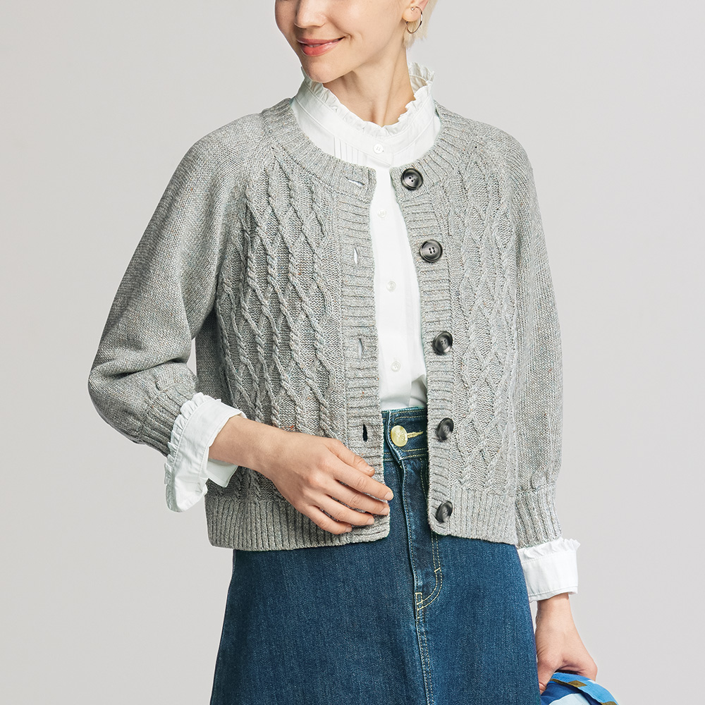 リネンコットンカーディガン