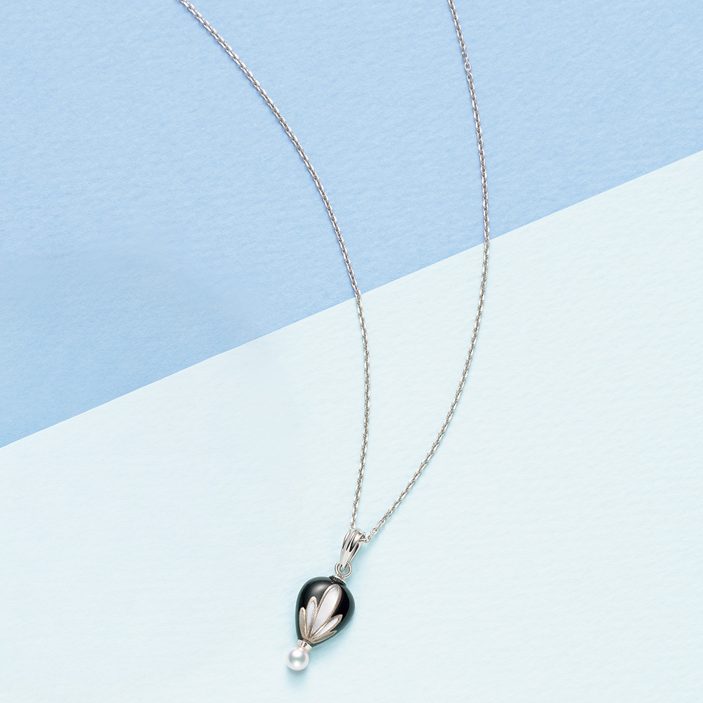 蒔絵チェーン付きペンダント／Me Bu Ki