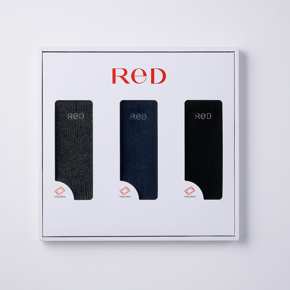 ソックス3色セット／25－27センチ