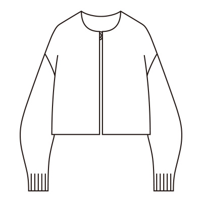 シャギーニットカーディガン