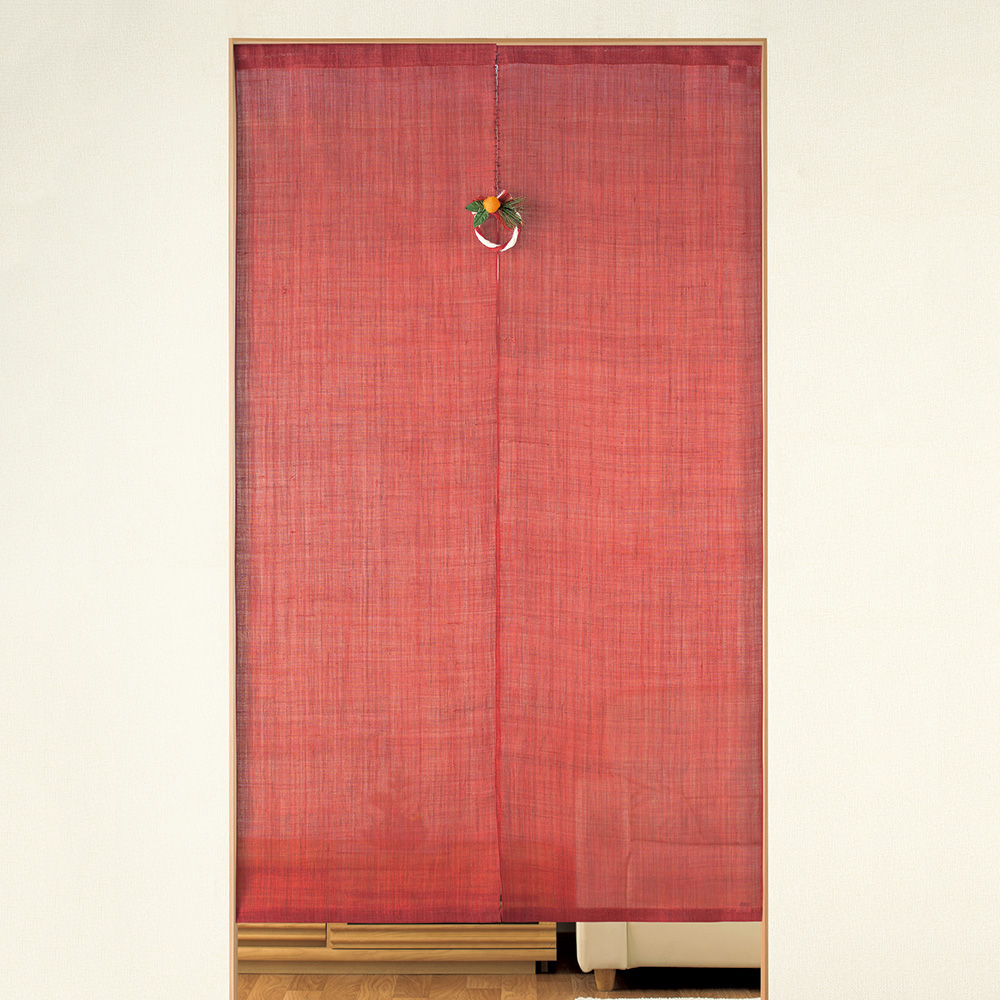 のれん＆橙の福かざり