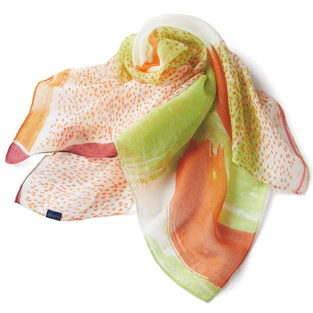 シルクウールのスカーフ