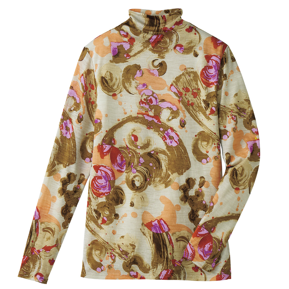 バブル柄プルオーバー