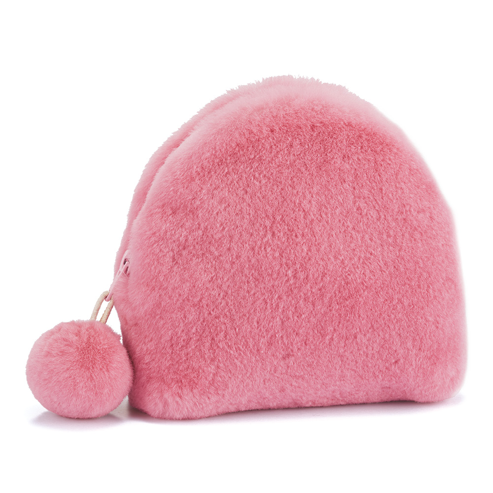 ミンクのポンポンポーチ