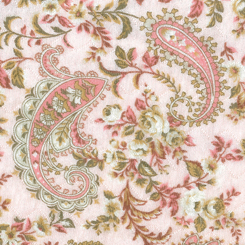 中わた入りペイズリー柄パジャマ