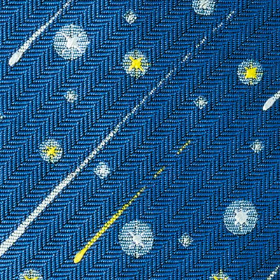 多色織り老舗のネクタイ／流星の夜に