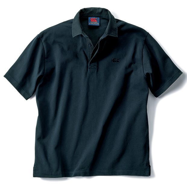 ソリッドカラー半袖ラグビージャージー