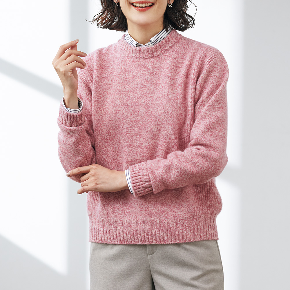 ウールカシミヤふんわりセーター/男女兼用