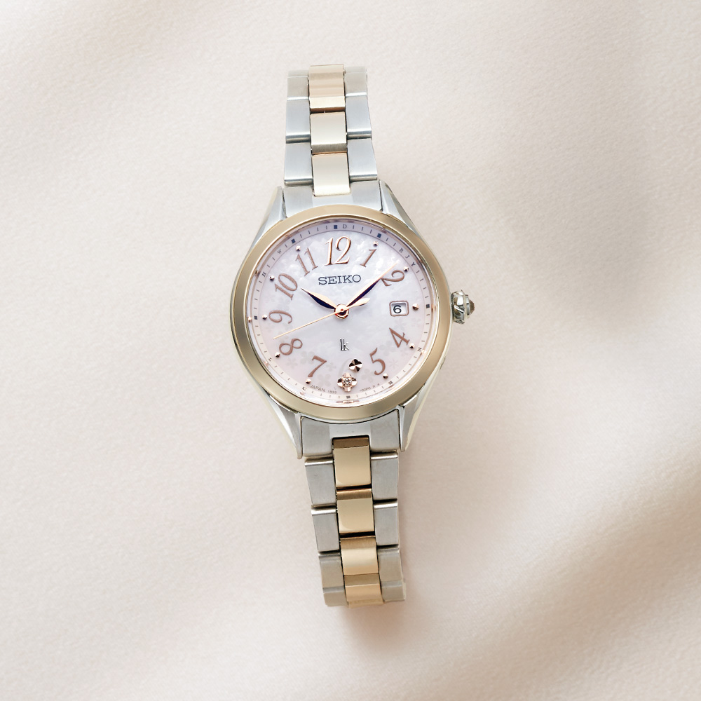 セイコー ルキア／ソーラー電波レディスウオッチ／ゴールド | ライト