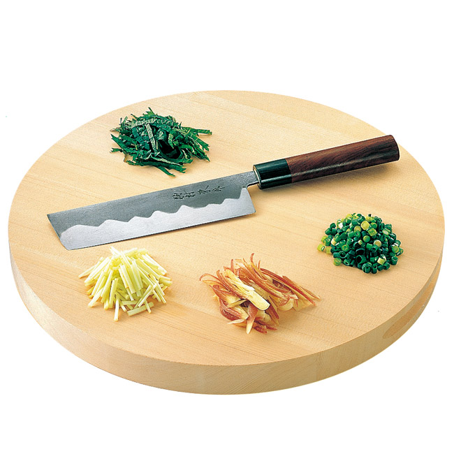 木曽檜丸型まな板
