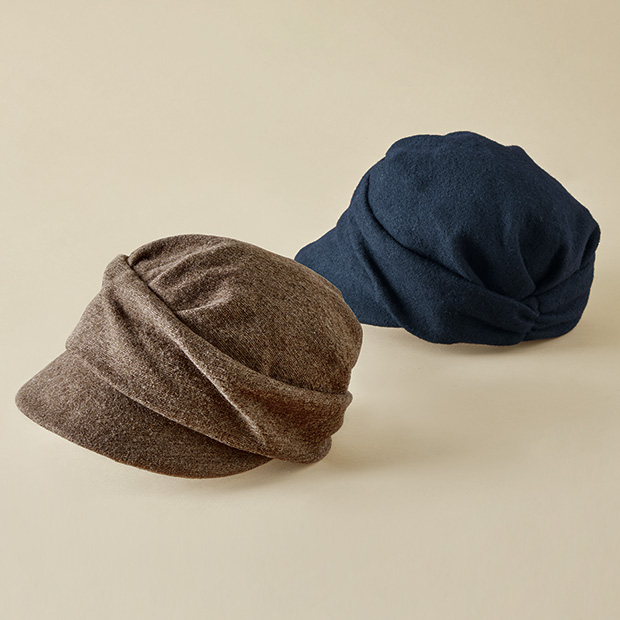 軽やかウールのキャスケット