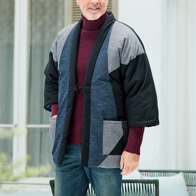 切り替え・あったか洒落半纏