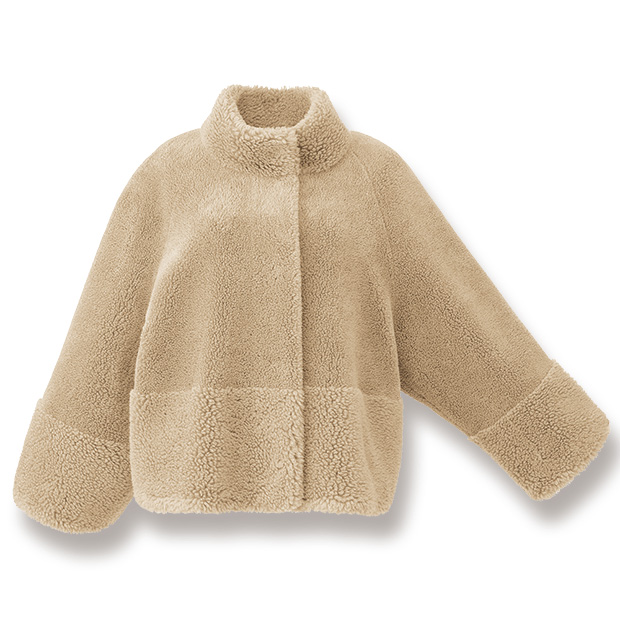 フェイクムートンショートコート