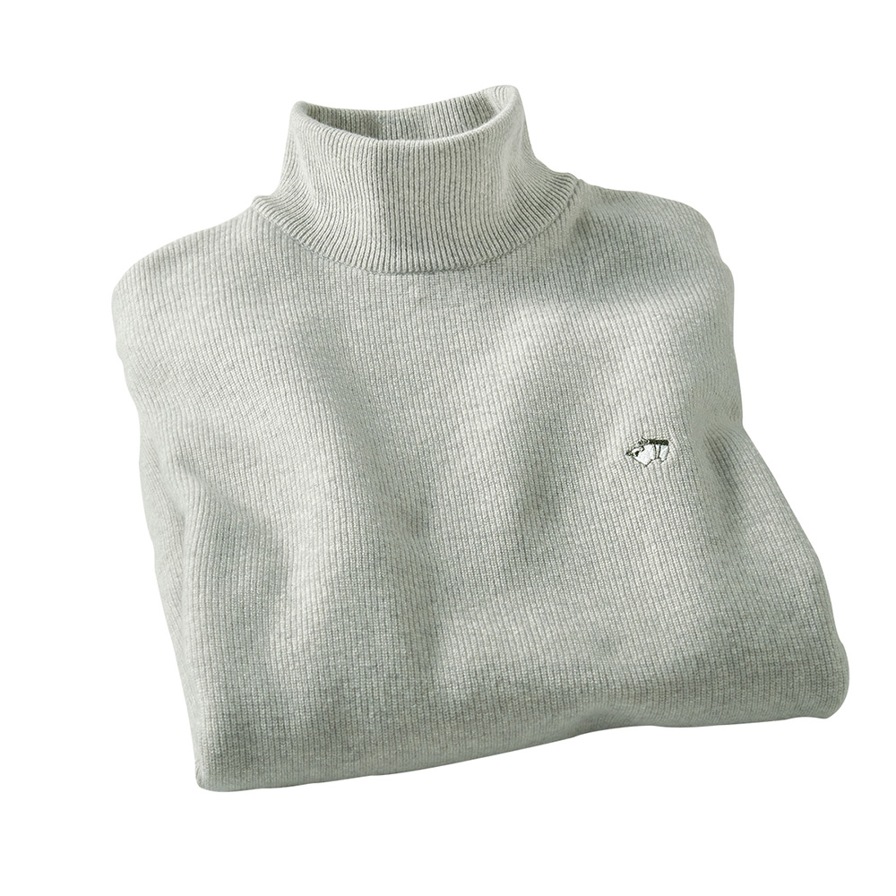 マッセルバラ スーパー180'Sメリノウール・ハイネックセーター