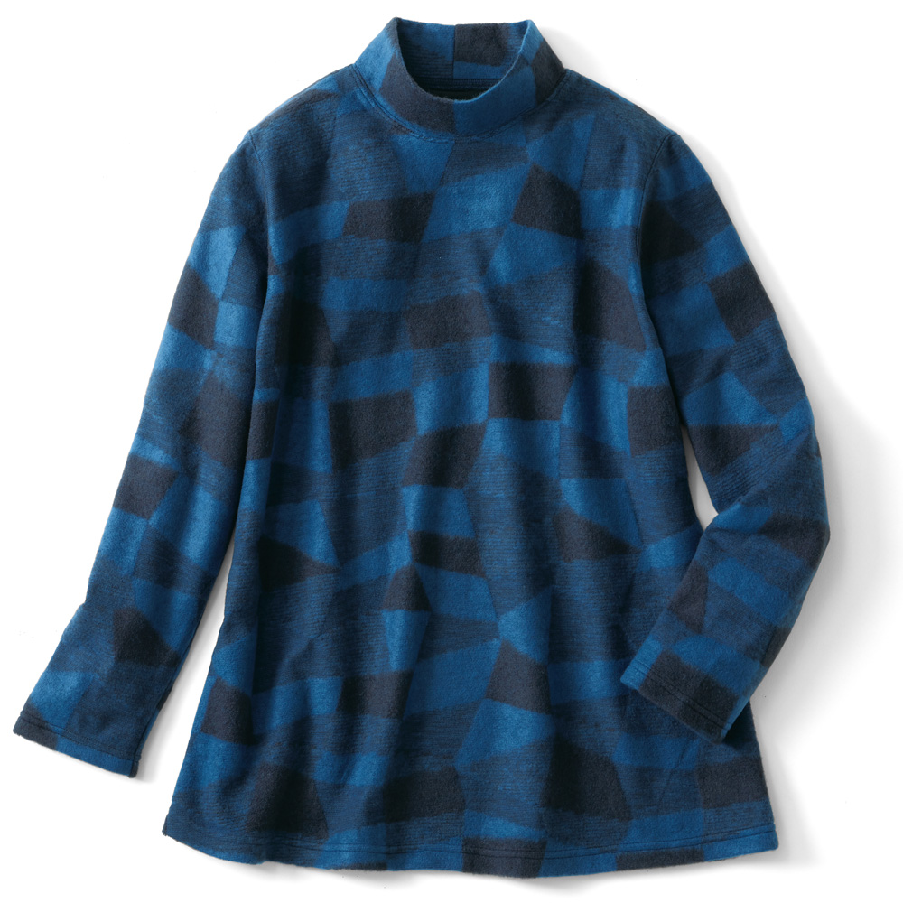 パイルジャカードロング丈プルオーバー