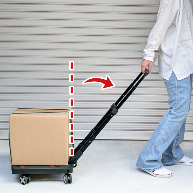 コンパクトに折りたためるキャリーカート