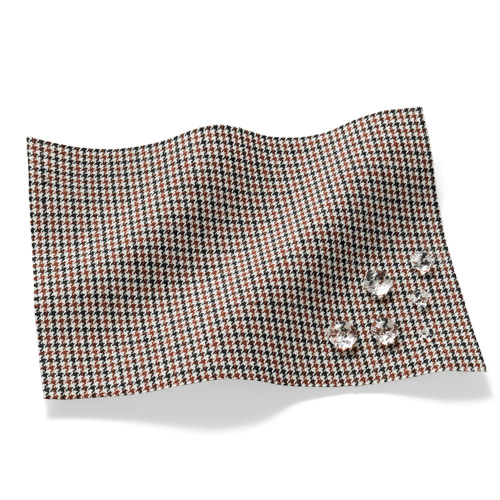 洗えるシルク混･ガンクラブチェック撥水シャツコート