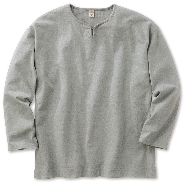 コンチョボタン･九分袖Tシャツ