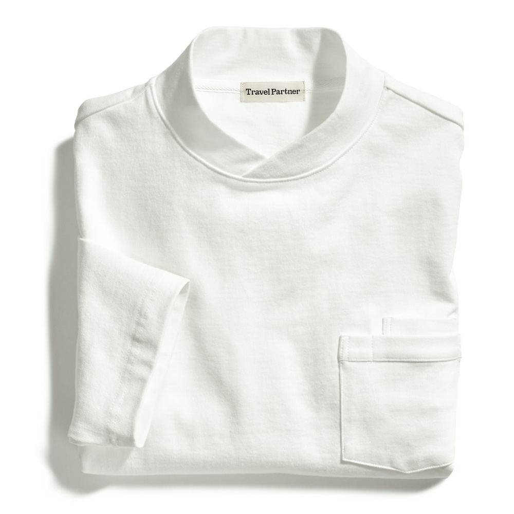 厚手の米綿七分袖Tシャツ