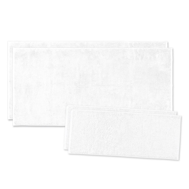 特許製法バスタオル同色2枚＆フェイスタオル同色2枚セット