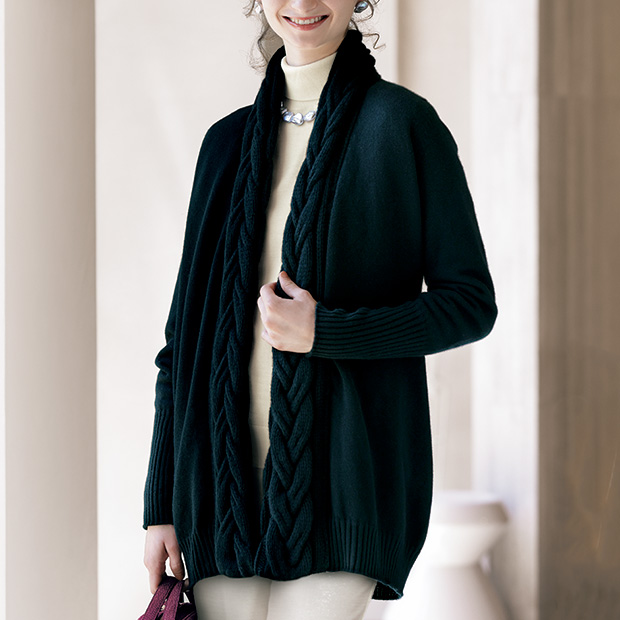 カシミヤ･ショールカラージャケット