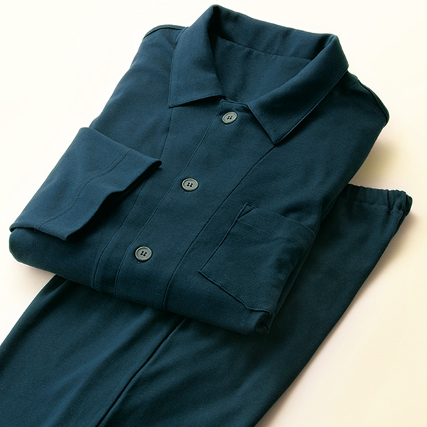 社長愛用素材のニットパジャマ/紳士用